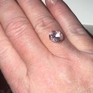 6 LOOSE FACETED AUSTRALIAN CRYSTALS BEZEL SET PINK OVAL
